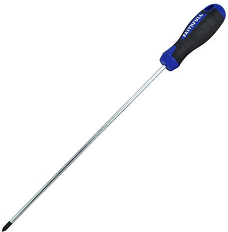Faithfull FAISDPZ2L Soft-Grip Long Reach Screwdriver Pozidriv PZ2 x 250mm