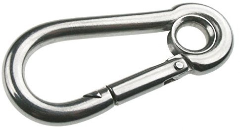 Karabiner Karabinerhaken Edelstahl A4 mit Kausche 6x60 ARBO-INOX