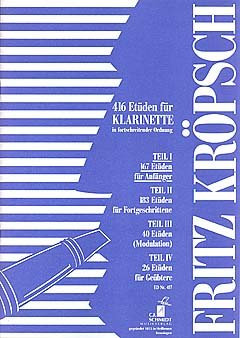 Verlag C. F. Schmidt ETUEDEN 1 - arrangiert für Klarinette [Noten/Sheetmusic] Komponist: KROEPSCH Fritz