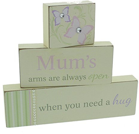 Juliana Mum MDF Kaminuhr Brick Dekoration (Set von 3), weiß, Einheitsgröße