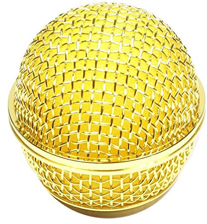 Performance Plus MB58-G Mesh Grill Replacement for Shure SM58 - Gold Color Ball