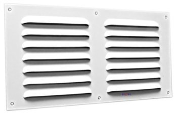 Lüftungsgitter LG 3015 W Lamellengitter Alu Weiß PVD 300 x 150 Zuluft Abluftgitter