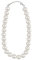 Boland 64308 - Perlenkette Marylin, weiß, cremefarben, Party-Accessoire