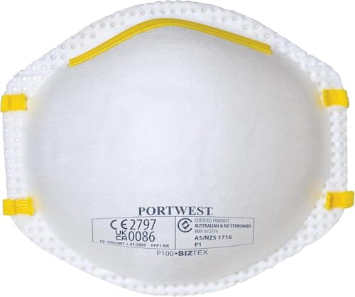 Portwest P1 Disp Respirator (20) - Color: White