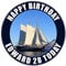 Sailing Boat Cake Topper 7.5 Inch Personalised Edible on Icing Sheet with HI-RES Image