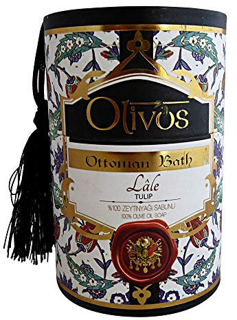 Olivos Ottoman Badeseife Tulip Osmanische Badeseife 2 Stück in der Dose