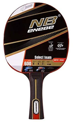 Enebe 600 Raqueta de Ping Pong, Adultos Unisex, Multicolor, Estandar