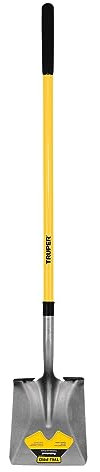 TRUPER PCL-F Palas de punta cuadrada de mango largo de fibra de vidrio de 147 cm
