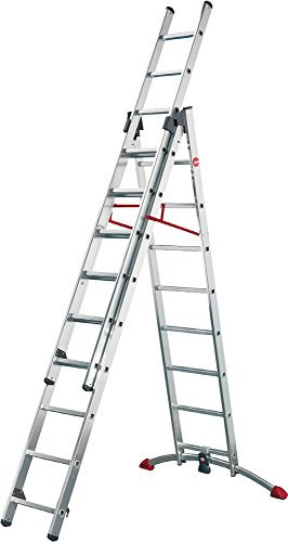 Hailo Combination Ladder 2x9 and 1x8 Sprossen