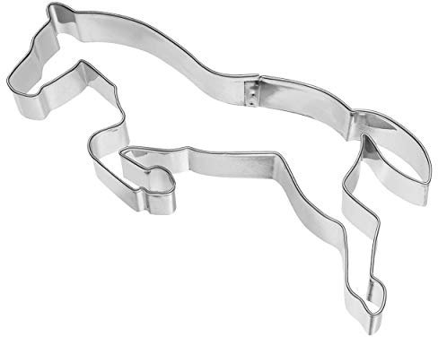 Birkmann 1010717810 Ausstechform Pferd im Sprung, 14,7 cm, Kunststoff, Grau, 5 x 3 x 2 cm