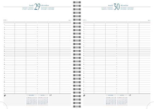 Time 29 2021 mit Spirale 2 Farben sortiert Tisch-Kalender
