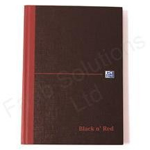 Black n Red Book Casebound 90gsm Ruled Indexed A-Z 192 Pages A5 Ref H67197 [Pack of 5]