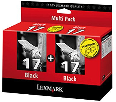 Lexmark Doppelpack Patronen Nr.17 Tinte schwarz
