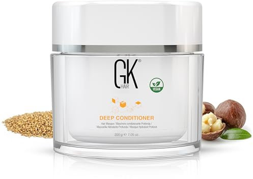 GK HAIR Global Keratin Deep Conditioner Masque (7.05 Fl Oz/200 g) Intensely moisturizing repair treatment mask for dry, damaged, color-treated & frizzy hair