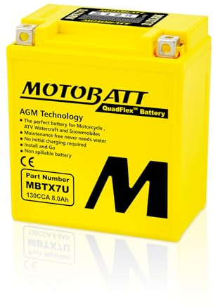 MOTOBATT Batterie ohmHero AGM 8 Ah mbtx7u