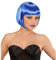 NET TOYS Kurzhaar Bob Perücke Pagenkopf blau Damenperücke mit Pony 20er Jahre Frisur Kurzhaarperücke Damen Faschingsperücke Karnevalsperücke