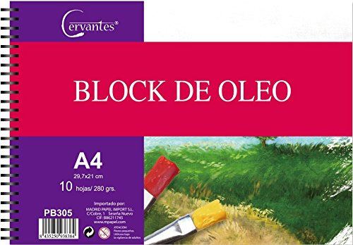 Cervantes PB305 Bloc pour peinture à l'huile A4
