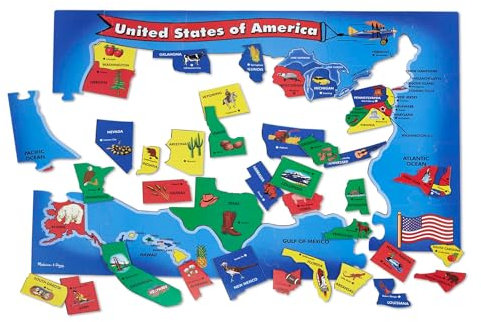 U.S.A. Map Floor (51 PC)