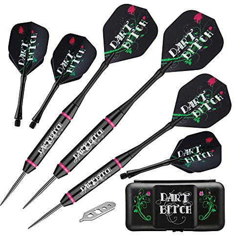 Viper Vanity Stahl Spitze Darts mit Aufbewahrungs-/Reisetasche: Dart Bitch, 22 Gramm