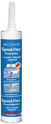 WEICON Speed-Flex 310 ml, extrem starker Montagekleber, hohe Anfangshaftung, weiß