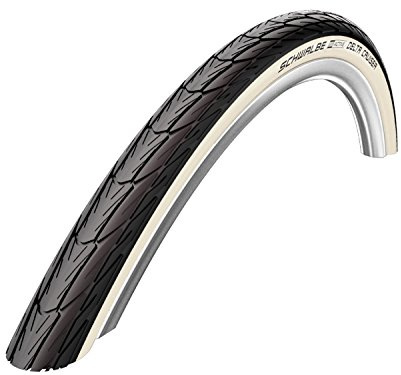 Schwalbe Delta Cruiser Activewired Tyre with Kevlarguard SBC 510 g (37-540) - 24 x 13/8 Inches, Whitewall
