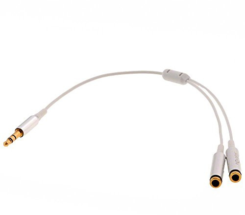 Delock 65355 CABLE DE AUDIO 0,25 M 3,5MM 2 X 3,5MM PLATA, BLANCO