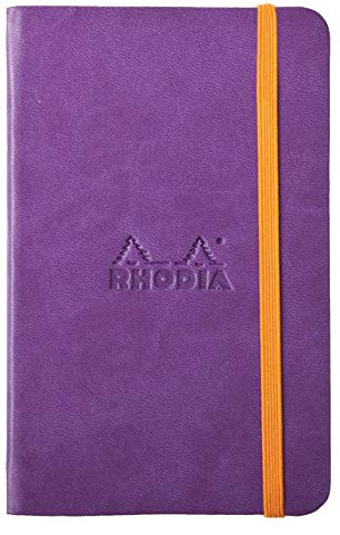 Rhodia 118630C Rhodiarama Book (A6 Notizbuch mit Gummizug, blanko, 96 Blatt) 1 Stück violett