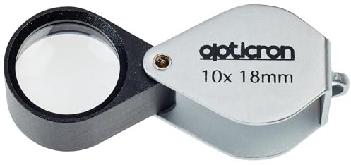 Opticron Metalllupe (10 x 18 mm, zusammenklappbar)