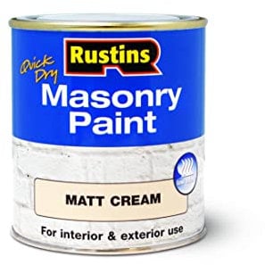 RUSTINS Masonry Paint Matt Cream 250ml