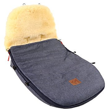 Kaiser 6512072 Kinderwagenfußsack passend für Bugaboo und Joolz, marine melange