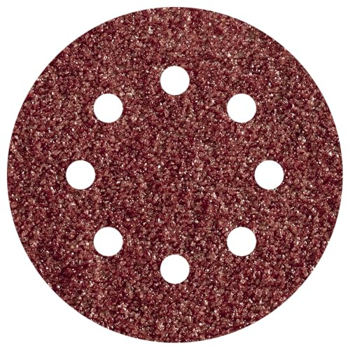 wolfcraft 25 Easy-Fix Sanding Discs for Wood/Metal, Ø 115 mm, Grain 60 I 2270100
