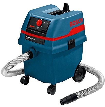 Bosch Professional Wet/Dry Extractor GAS 25 L SFC (240V, incl. Coarse dirt nozzle, Crevice nozzle, hose, Floor nozzle set, 1 x polyester filter, Suction regulator control, 2 x dust extraction pipe)