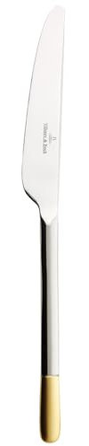 Villeroy & Boch 12-6351-0065 Ella Messer, teilvergoldetes Tafelmesser, Edelstahl