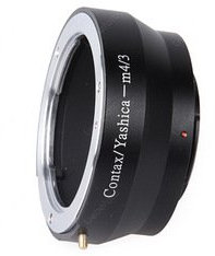 Leinox ad-37 Adapterring für Ziele Contax Yashica auf Gehäuse Micro 4/3 schwarz