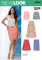 New Look 6053 Schnittmuster Damen Rock, Gr. 36-46, in 2 Stunden fertig, Mehrfarbig