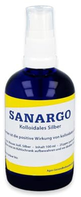 SANARGO kolloidales Silber Sprühflasche,100ml