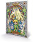 Pyramid International The Legend of Zelda Stained Glass Wood Print 40 x 59cm, Multi-Colour, 40 x 59 x 1.3 cm