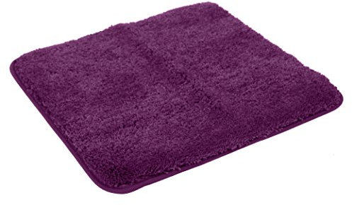 Kinzler J-10003/101 aubergine Badematte, Mikrofaser, 50x55 cm ohne Ausschnitt