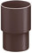INEFA Raccord Tuyau Descente PVC 50mm Marron Foncé Gouttière Montage Facile