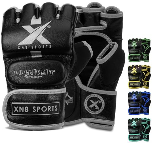 XN8 MMA Gloves Grappling Sparring Training Martial Arts For Cage Fighting, Muay Thai, Kickboxing Combat Sports and Punching bag Mitts