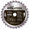 Evolution Evoblade WD - Lama per sega circolare 180 mm, per legno, punte in carburo di tungsteno