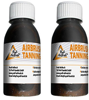 SPRAY TAN AIRBRUSH SELBSTBRÄUNER LOTION je.100 ml SPARPACK (besser als viele Bräunungsmittel Selbstbräuner Self Tanning-Creme Spray Lotion Self Tan