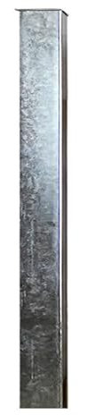 BAUER - Zaun- Torpfosten VZ, zum Einbetonieren, 120x120x3mm, L = 1900mm