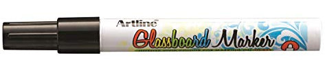 ARTLINE Marqueur effaçable pour tableaux en verre noir