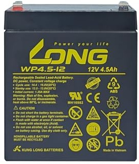 Akku Accu kompatibel Long Way 6FM4.2 6FM5.5 6FM5 12V 4,5Ah Blei Vlies AGM