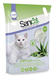 Sanicat Diamonds Aloe Vera Silica Gel Cat Litter, 5L