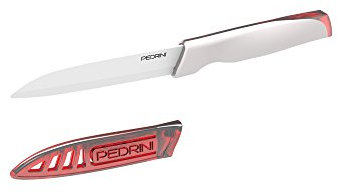 PEDRINI 04GD039 Coltello Ceramica CM.10, Bianco, Lama 10 cm