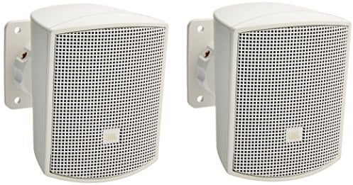 JBL Professional Control 52-WH Aufputz-Satelliten-Lautsprecher für Subwoofer-Satelliten-Lautsprecher, weiß, paarweise verkauft