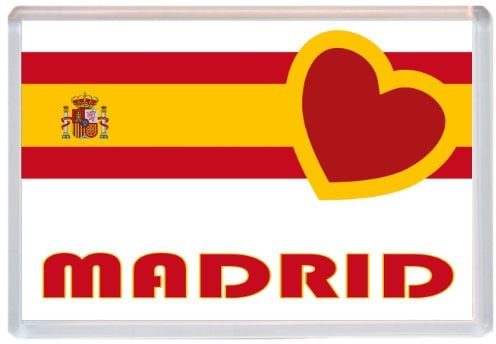 Madrid - Spain - Europe - Spanish Flag- Jumbo Fridge Magnet