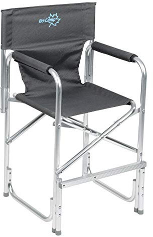 Bo-Camp Kinder Hoch Stuhl Camping Klappstuhl Strand Faltstuhl Gurt Faltbar Alu